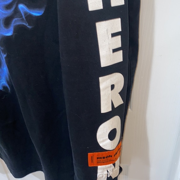 Heron Preston Flames Skull Long-sleeve Size XL - Picture 6 of 7